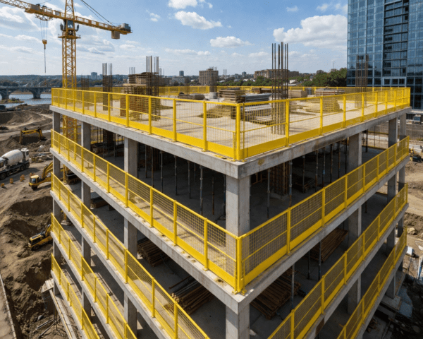 Steel Edge Protection Barrier (1.0m)